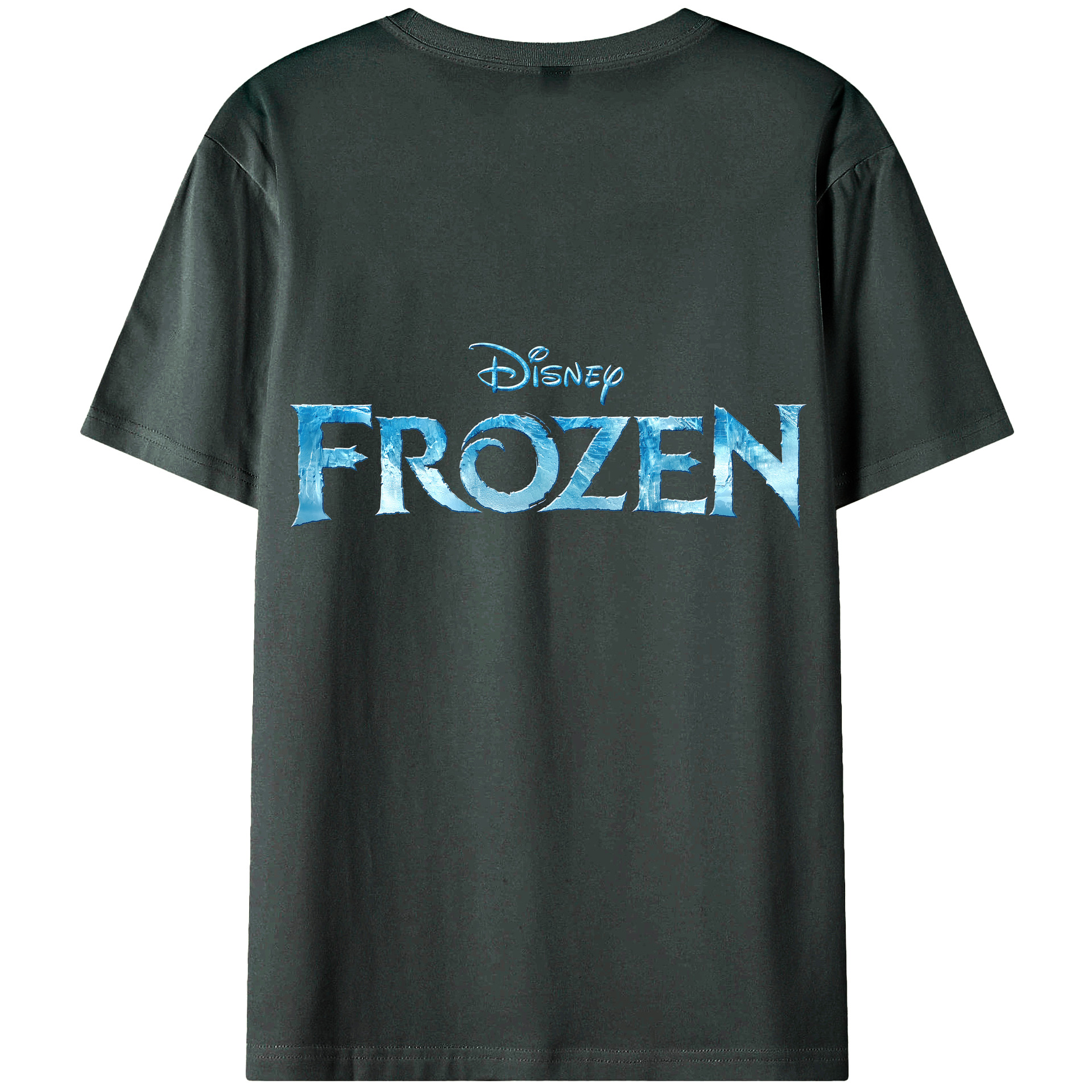（画像用） アナと雪の女王 アンナ エルサ Frozen Anna Elsa 綿100％ メンズ半袖Tシャツ（バックプリント） 通気性